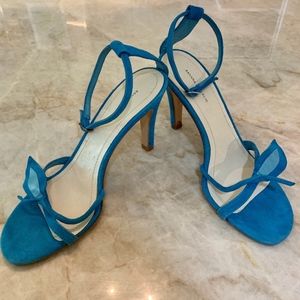 Banana Republic Turquoise Suede Heels